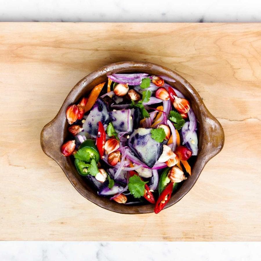 A bowl of salad, from a Meta ad